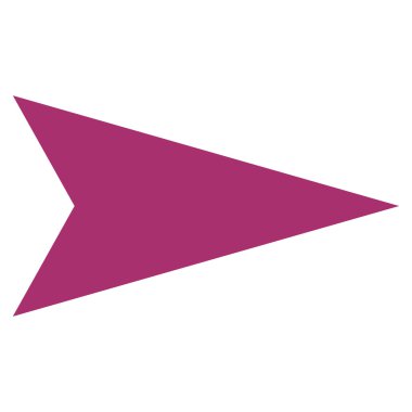 Ok ucu sağ düz vektör simgesi