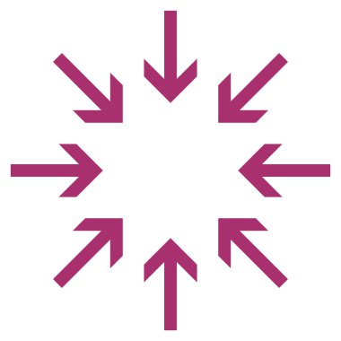 Basınç oklar düz vektör simgesi