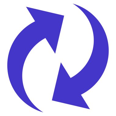 Düz vektör simgesini tazele