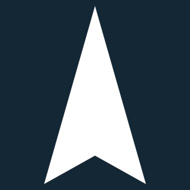 Ok ucu kadar düz vektör simgesi