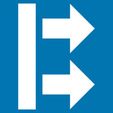 Sağ getirmek düz vektör simgesi