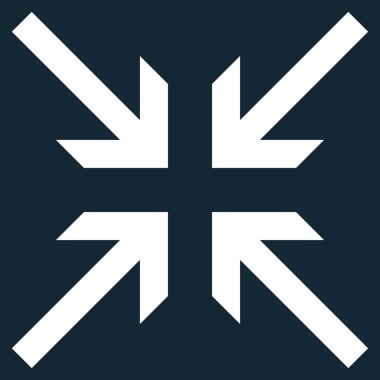 Oklar düz vektör simge collide