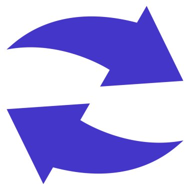 Vektör simge Exchange oklar düz