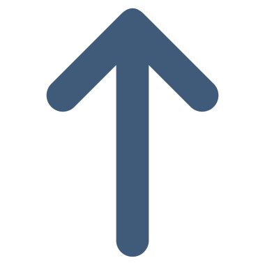 Düz vektör simge yukarı ok