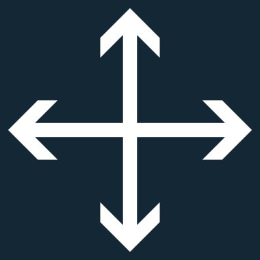 Oklar düz vektör simgesini genişletin