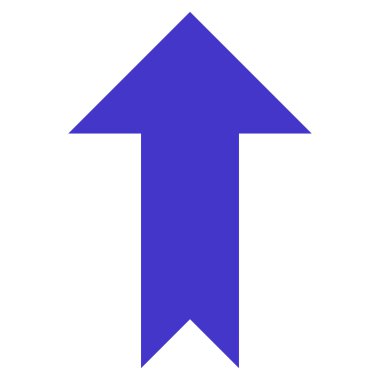 Düz vektör simge yukarı ok