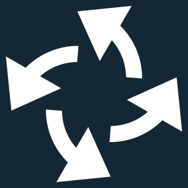 Santrifüj oklar düz vektör simgesi