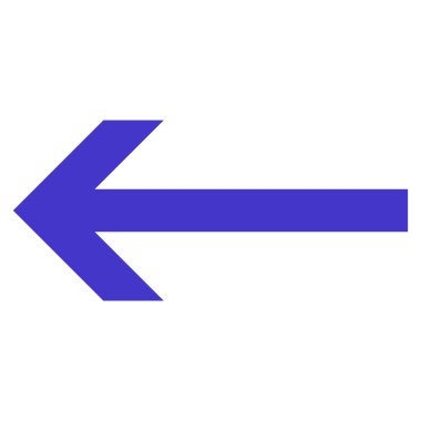 Ok sol düz vektör simgesi