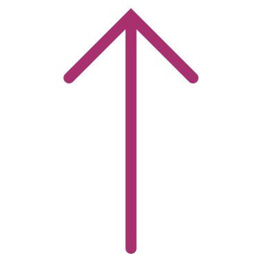 Düz vektör simge yukarı ok