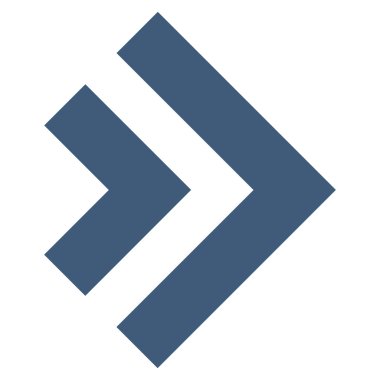 Vardiya doğru düz vektör simgesi