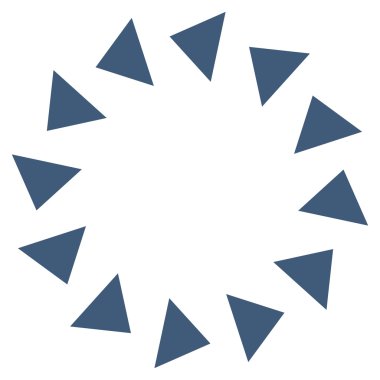 Saatin tersi yönde düz vektör simge döndürmek