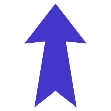 Düz vektör simge yukarı ok