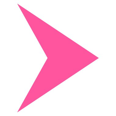 Ok ucu sağ düz vektör simgesi