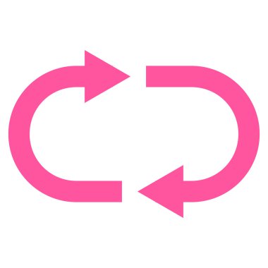 Geri dönüşüm düz vektör simgesi