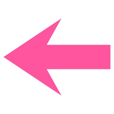 Ok sol düz vektör simgesi