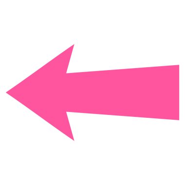 Ok sol düz vektör simgesi