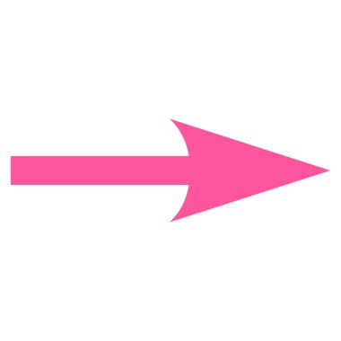 Ok keskin değil düz vektör simgesi