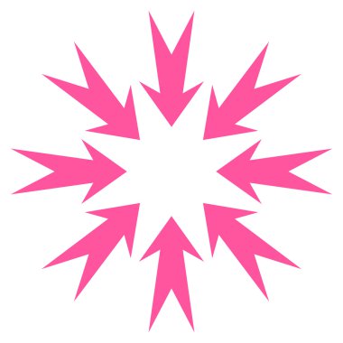 Basınç oklar düz vektör simgesi