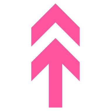 Düz vektör simge yukarı ok