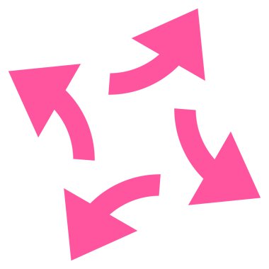 Santrifüj oklar düz vektör simgesi