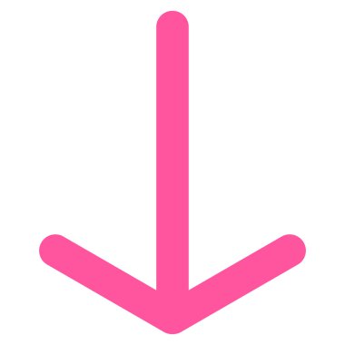 Düz vektör simgesi aşağı ok