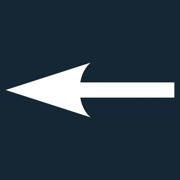 Flecha aguda izquierda plana Vector icono — Archivo Imágenes Vectoriales