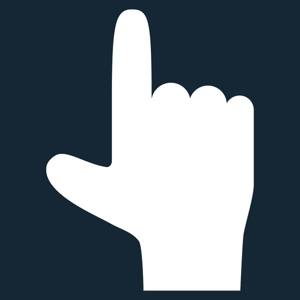 Pointeur de main vers le haut Icône vectorielle plate — Image vectorielle