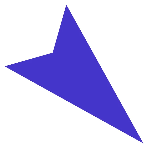 Icono de vector plano de la punta de flecha hacia abajo — Archivo Imágenes Vectoriales