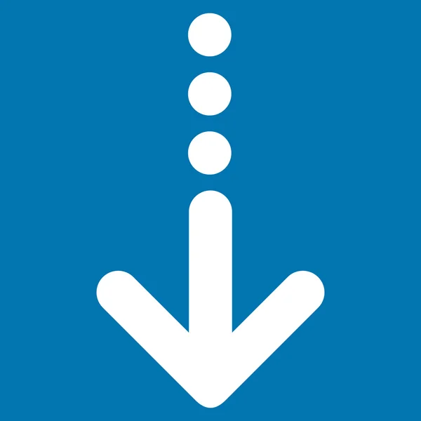 Enviar abajo plano Vector icono — Vector de stock