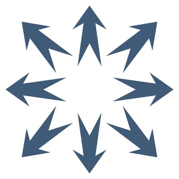 Ampliar Flechas Icono de Vector Plano — Archivo Imágenes Vectoriales