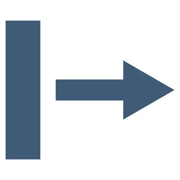 Tirez l'icône vectorielle plate droite — Image vectorielle