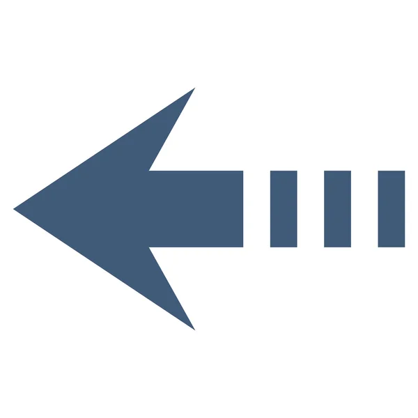 Enviar icono de vector plano izquierdo — Vector de stock