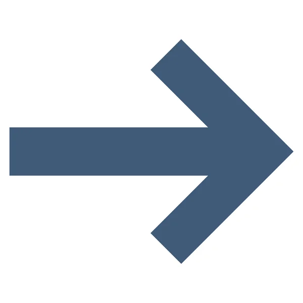 Flecha derecha plana Vector icono — Archivo Imágenes Vectoriales