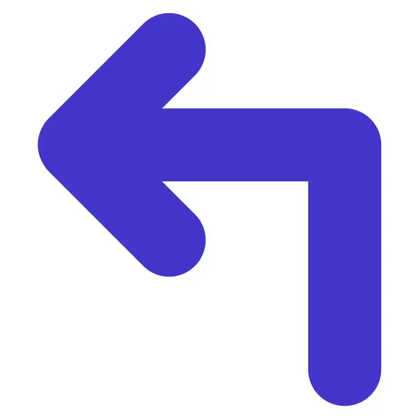 Turn Left Flat Vector Icon — Stock Vector
