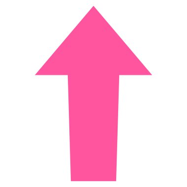 Düz vektör simge yukarı ok