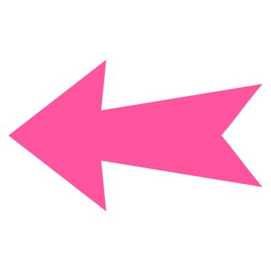 Ok sol düz vektör simgesi