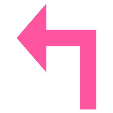 Sol düz vektör simge açmak