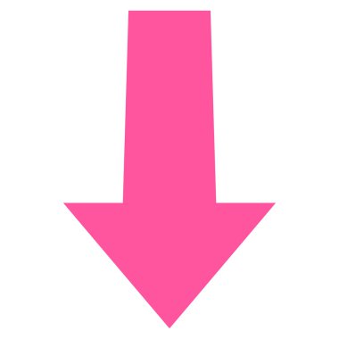 Düz vektör simgesi aşağı ok