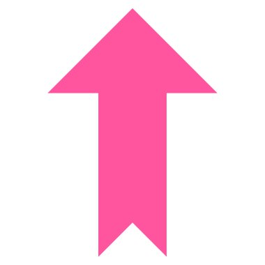 Düz vektör simge yukarı ok