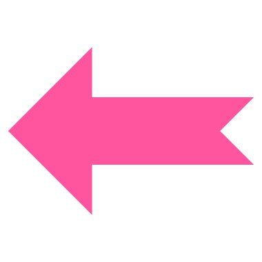 Ok sol düz vektör simgesi