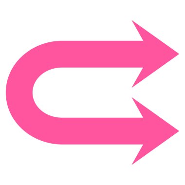 Çift sağ ok düz vektör simgesi