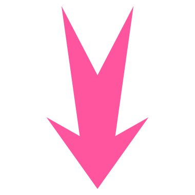 Düz vektör simgesi aşağı ok