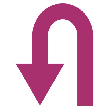 Geri düz vektör simge açmak