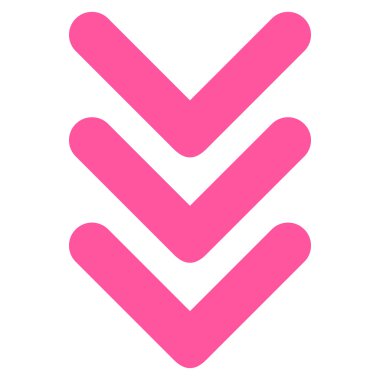 Düz vektör simgesi aşağı çift ok ucu