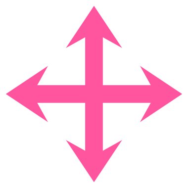 Oklar düz vektör simgesini genişletin