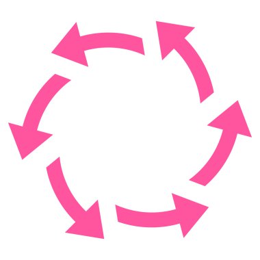 Santrifüj oklar düz vektör simgesi