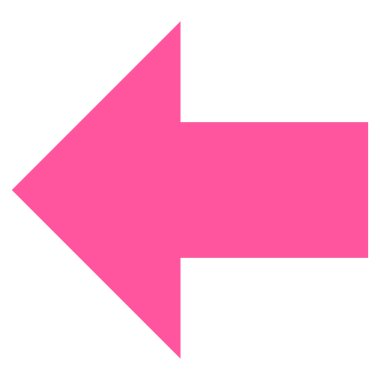 Ok sol düz vektör simgesi