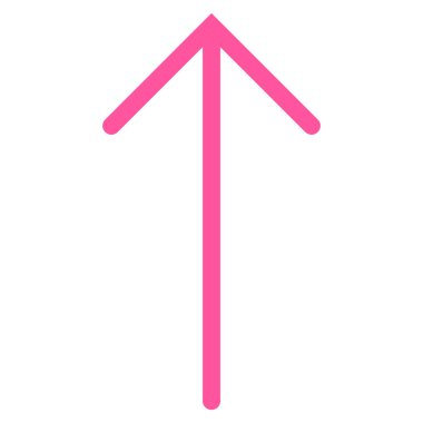 Düz vektör simge yukarı ok