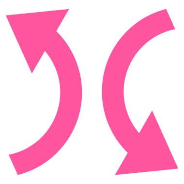 Vektör simge Exchange oklar düz