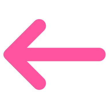 Ok sol düz vektör simgesi